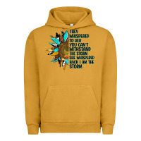 Pigment Peanut Butter sunflower they whispered to her Urban Hoodie - AdoDesignShop