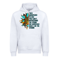 White sunflower they whispered to her Urban Hoodie - AdoDesignShop