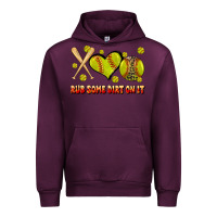 Mauve Wine rub some dirt on it softball Urban Hoodie - JahusDesignShop