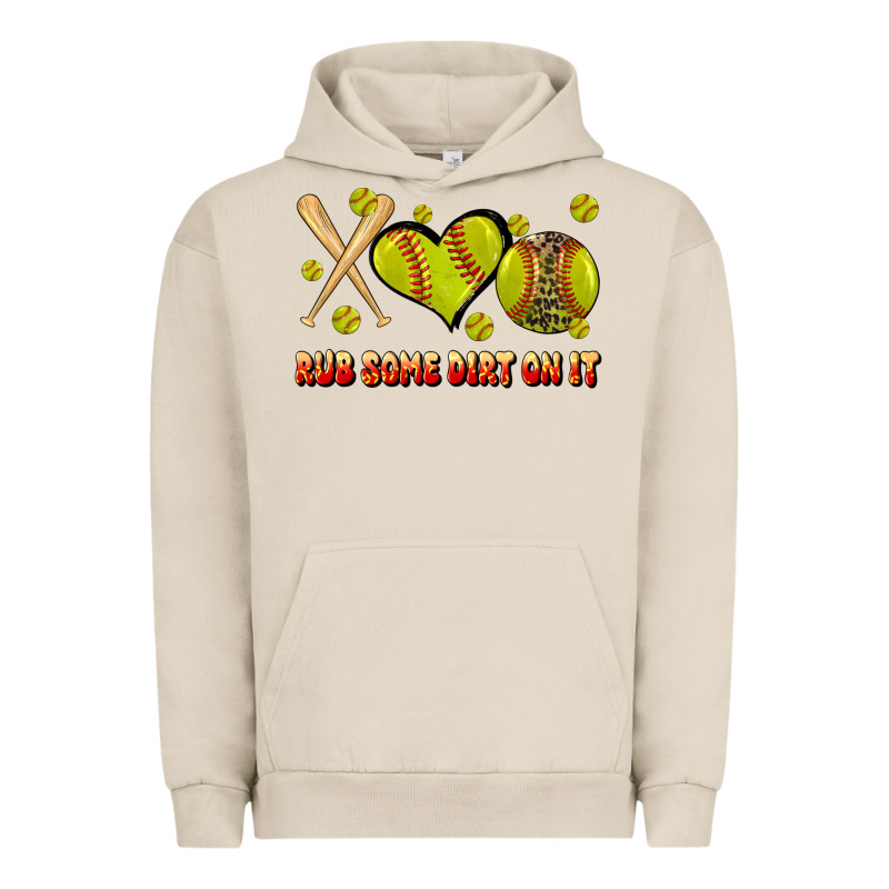 Rub Some Dirt On It Softball Urban Hoodie by JahusDesignShop | Teevron