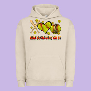 Rub Some Dirt On It Softball Urban Hoodie Designed By Jahusdesignshop