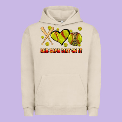 Rub Some Dirt On It Softball Urban Hoodie Designed By Jahusdesignshop