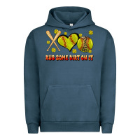 Pigment Midnight Navy rub some dirt on it softball Urban Hoodie - JahusDesignShop