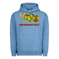 Pigment Pebble Blue rub some dirt on it softball Urban Hoodie - JahusDesignShop
