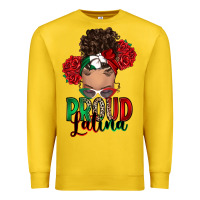 Lemon Proud Latina messy bun Premium Sweatshirt - RanaPortraitStore