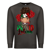 Smoke Proud Latina messy bun Premium Sweatshirt - RanaPortraitStore