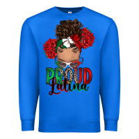 True Royal Proud Latina messy bun Premium Sweatshirt - RanaPortraitStore