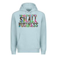 Blue Mist minding my own small bussiness Premium Hoodie - CowhideDigitalArt