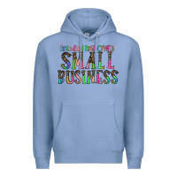 Colony Blue minding my own small bussiness Premium Hoodie - CowhideDigitalArt