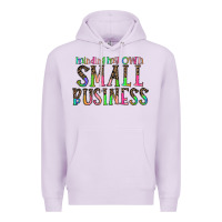 Lilac minding my own small bussiness Premium Hoodie - CowhideDigitalArt