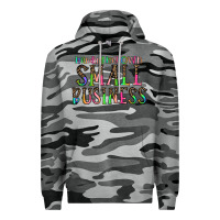 Slate Camo minding my own small bussiness Premium Hoodie - CowhideDigitalArt
