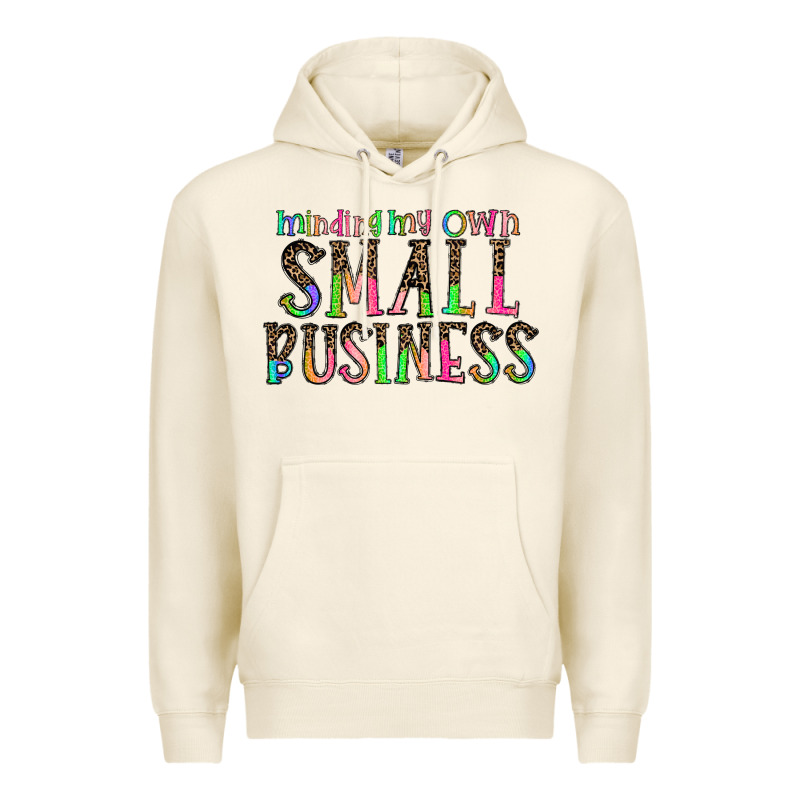 Minding My Own Small Bussiness Premium Hoodie by CowhideDigitalArt | Teevron