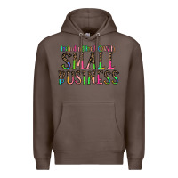 Coffee minding my own small bussiness Premium Hoodie - CowhideDigitalArt