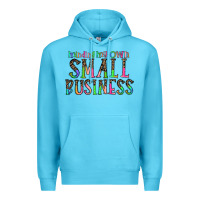 Ocean Blue minding my own small bussiness Premium Hoodie - CowhideDigitalArt