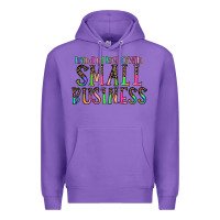 Purple minding my own small bussiness Premium Hoodie - CowhideDigitalArt