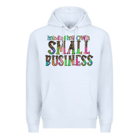 White minding my own small bussiness Premium Hoodie - CowhideDigitalArt