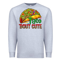 Heather Grey Taco 'bout cute Premium Sweatshirt - RanaPortraitStore