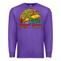 Purple Taco 'bout cute Premium Sweatshirt - RanaPortraitStore