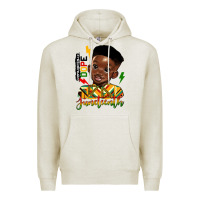 Oatmeal Heather juneteenth black boy Premium Hoodie - HRA Design Shop