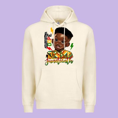 Juneteenth Black Boy Premium Hoodie Designed By Hra Design Shop