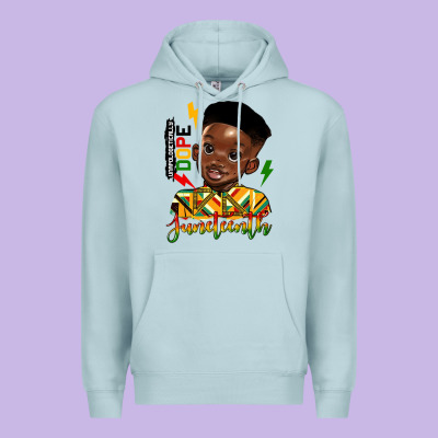 Juneteenth Black Boy Premium Hoodie Designed By Hra Design Shop