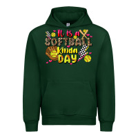 Foreset Green it is a softball kinda day Urban Hoodie - JahusDesignShop