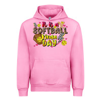 Fuchsia Pink it is a softball kinda day Urban Hoodie - JahusDesignShop