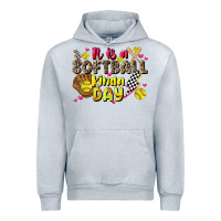 Heather Grey it is a softball kinda day Urban Hoodie - JahusDesignShop