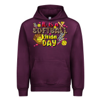 Mauve Wine it is a softball kinda day Urban Hoodie - JahusDesignShop
