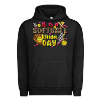 Pigment Black it is a softball kinda day Urban Hoodie - JahusDesignShop