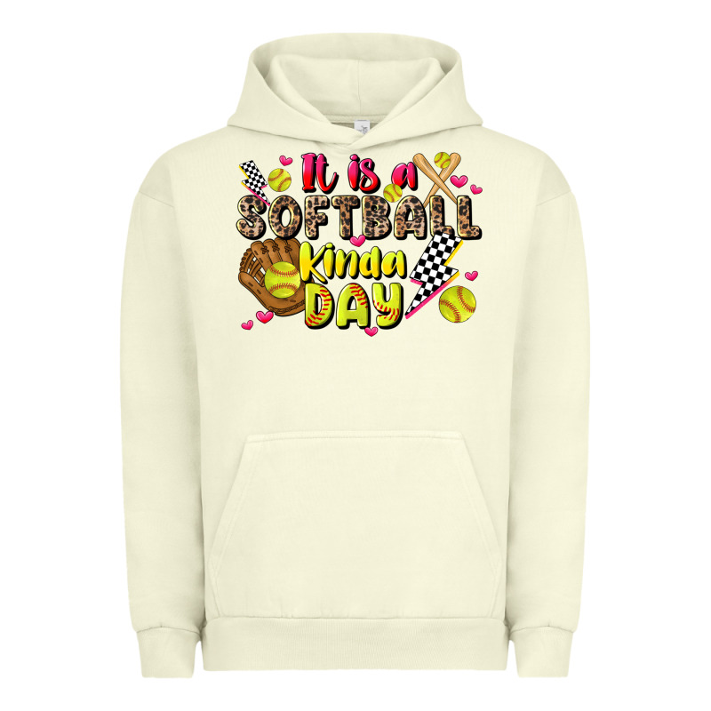 It Is A Softball Kinda Day Urban Hoodie by JahusDesignShop | Teevron