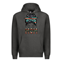 Charcoal Heather mom Premium Hoodie - CowhideDigitalArt