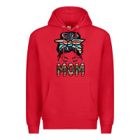 Red mom Premium Hoodie - CowhideDigitalArt