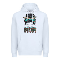 White mom Premium Hoodie - CowhideDigitalArt