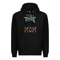Black mom Premium Hoodie - CowhideDigitalArt