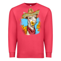 Cardinal Sombrero Llama Premium Sweatshirt - RanaPortraitStore