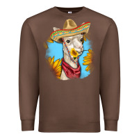 Chestnut Sombrero Llama Premium Sweatshirt - RanaPortraitStore
