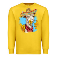Lemon Sombrero Llama Premium Sweatshirt - RanaPortraitStore