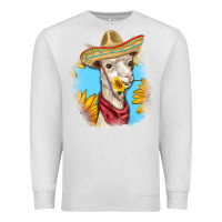 Oatmeal Heather Sombrero Llama Premium Sweatshirt - RanaPortraitStore