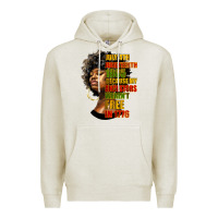 Oatmeal Heather juneteenth 1885 because my ancestors weren't free in 1776 black woman Premium Hoodie - HRA Design Shop