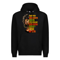 Black juneteenth 1885 because my ancestors weren't free in 1776 black woman Premium Hoodie - HRA Design Shop
