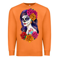 Carrot sugar skull girl Premium Sweatshirt - RanaPortraitStore
