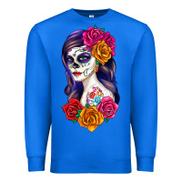 True Royal sugar skull girl Premium Sweatshirt - RanaPortraitStore