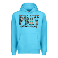 Ocean Blue pray whithout crasing Premium Hoodie - CowhideDigitalArt