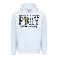 White pray whithout crasing Premium Hoodie - CowhideDigitalArt