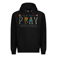Black pray whithout crasing Premium Hoodie - CowhideDigitalArt