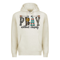 Oatmeal Heather pray whithout crasing Premium Hoodie - CowhideDigitalArt