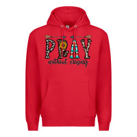 Red pray whithout crasing Premium Hoodie - CowhideDigitalArt