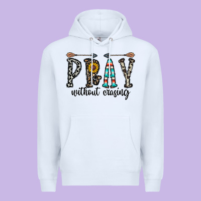 Pray Whithout Crasing Premium Hoodie Designed By Cowhidedigitalart