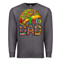 Charcoal Heather taco dad Premium Sweatshirt - RanaPortraitStore
